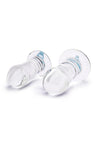 B-Vibe Intermediate Glass Anal Dilators - Clear - 2 Piece/Set