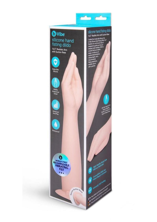 B-Vibe Silicone Hand Fisting Dildo - Vanilla