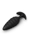 B-Vibe Twist Texture Silicone Plug - Black