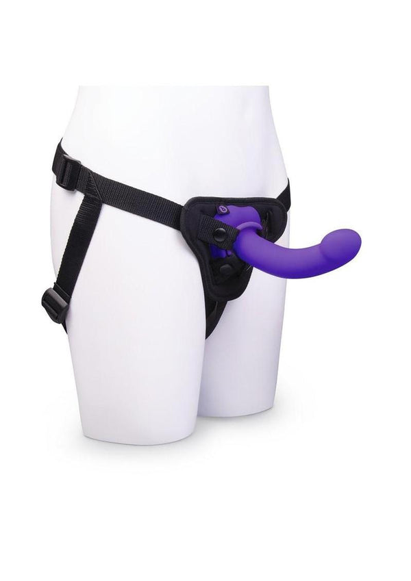 B-Vibe Vibrating Curved Silicone Strap-On Kit