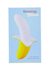 Banana Bliss Mini Silicone Rechargeable Banana Vibrator with Clitoral Stimulator - Yellow