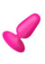 Bang! Flexible Vibrating Silicone Rechargeable Butt Plug - Pink