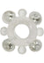 Basic Essentials Enhancer Cock Ring with Beads - Clear