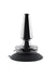 Beginner Metal Plug Rechargeable Vibrating Anal Plug - Black/Metal