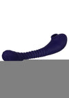 Bendable Sucker Dual End Silicone Rechargeable Vibrator - Purple
