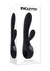 Black Magic Rechargeable Silicone Rabbit Vibrator - Black