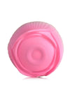 Bloomgasm Pulsing Petals Throbbing Silicone Rechargeable Rose Stimulator - Pink/White