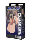 Blueline Stainless Steel Inverted Micro Jail Time Chastity Cage - Silver