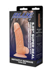 Blueline Super Real Penis Silicone Extension Sleeve with Ball Constriction Loop - Vanilla - 5.25in