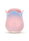 Blush Collection Kissing Rose Rechargeable Silicone Clitoral Stimulator - Pink