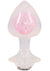 Booty Bling Jeweled Wearable Translucent Silicone Anal Plug - Clear - Large