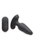 Booty Sparks Laser Heart Rechargeable Silicone Anal Plug with Remote Control - Medium - Black with Red Lights - Black