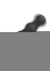 Boundless Vibrating Beaded Plug Rechargeable Silicone Anal Plug - Black
