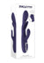 Bow Down Rechargeable Silicone Vibrator with Clitoral Stimulator - Purple