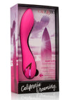California Dreaming Surf City Centerfold Rechargeable Silicone Vibrator - Pink