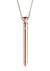 Charmed Rechargeable Stainless Steel 7x Vibrating Necklace - Rose Gold
