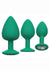 Cheeky Gems Silicone Anal Training Kit - Green