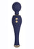 Chic Poppy Rechargeable Silicone Wand Massager - Blue