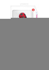 Collage Goth Girl Twisted Silicone Dildo - Red