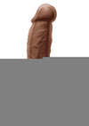 Colours Dual Density Silicone Dildo - Caramel - 5in