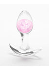 Cosmic Glams Silicone Anal Plug - Pink - Small