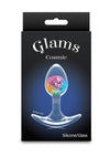 Cosmic Glams Silicone Anal Plug - Multicolor/Rainbow - Small