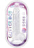Cotton Candy Glitter Boy Silicone Dildo - Clear - 6.5in