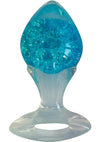 Cotton Candy Joy Gems Silicone Pleasure Anal Plug - Saphire - Blue