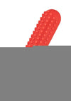 Couple's Enhancers Silicone Rechargeable Vertical Dual Enhancer - Red