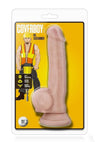 Loverboy Mr. Jackhammer Dildo with Balls - Flesh/Vanilla - 8.5in