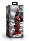 Creature Cock Kraken Spawn Tentacle Silicone Dildo - Black/Red