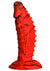 Creature Cocks Gojira Silicone Dildo - Black/Red