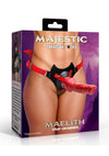 Creature Cocks Maelith Adjustable Strap-On Harness - Black/Red