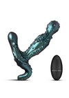 Creature Cocks Octoprobe Gyrating Rechargeable Silicone Prostate Vibrator with Remote Control - Blue/Purple