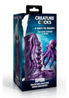 Creature Cocks Tentacle Squirting Silicone Penis Enhancer - Purple