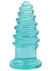 Crystal Jellies Anal Twist - Teal - 5in