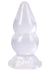 Crystal Jellies Double Pop Plug - Clear - 6in