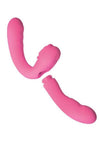 Desire Two-Piece Dual Rechargeable Silicone Vibrator - Pink