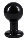 Doc Johnson Round Butt Plug - Black - Medium