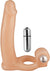 Double Penetrator Dream Vibrating Cock Ring - Flesh/Vanilla