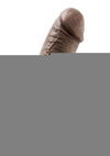 Dr. Skin Dr. Shepherd Silicone Dildo with Suction Cup - Chocolate - 8in