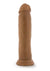 Dr. Skin Silicone Dr. Henry Dildo with Suction Cup - Caramel/Mocha - 9in