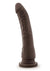 Dr. Skin Plus Posable Dildo with Suction Cup - Chocolate - 9in