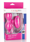 Dual Motor Kegel System Rechargeable Vibrating Silicone Kegel Balls with Remote Control - Black/Pink