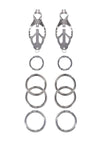 Edge Tuggable Clover Clamps - Black/Silver