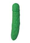 Edgy Veggies Pesky Pickle Rechargeable Silicone Vibrator - Green