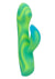 Endless Summer Twilight Tease Dual Vibe Light-Up Rechargeable Silicone Massager - Green