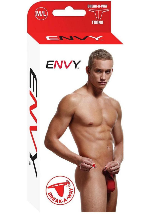 Envy Menswear Breakaway Thong - Red - Large/Medium