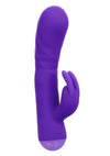 Extra Thicc chubby deep-Thrust Bunny Rechargeable Silicone Rabbit Vibrator - Purple