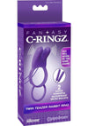 Fantasy C-Ringz Twin Teazer Rabbit Silicone Cock Ring - Purple
